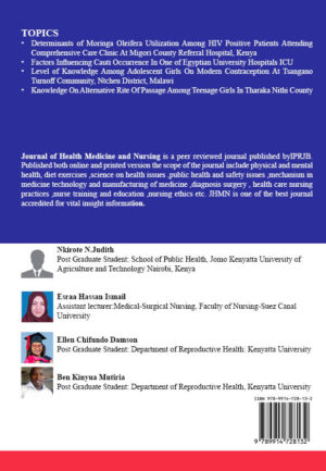 Journal of Health, Medicine and Nursing Vol. 4 No. 6 (2019)