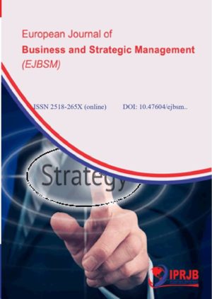 European Journal of Business and Strategic Management (EJBSM)Vol 1 No 1 (2016)2