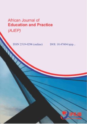 African Journal of Education and Practice (AJEP) Vol 1 No 2(2016)