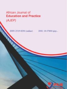 African Journal of Education and Practice (AJEP) Vol 2 No 1(2017)
