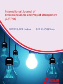 International Journal of Entrepreneurship and Project Management (IJEPM) Vol 8 No 1 (2023)