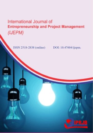 International Journal of Entrepreneurship and Project Management (IJEPM) Vol 8 No 1 (2023)