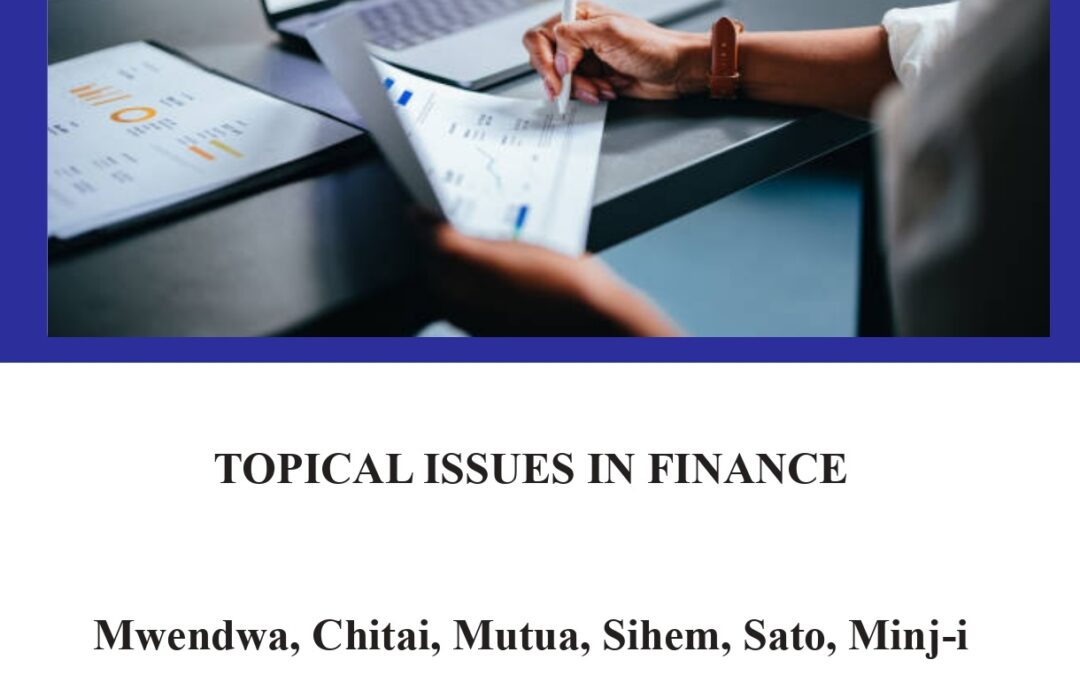 Topical Issues in Finance