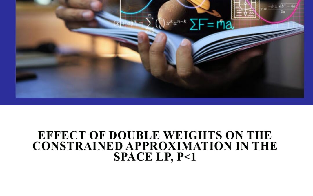 Effect of Double Weights on the Constrained Approximation in the Space Lp, p<1