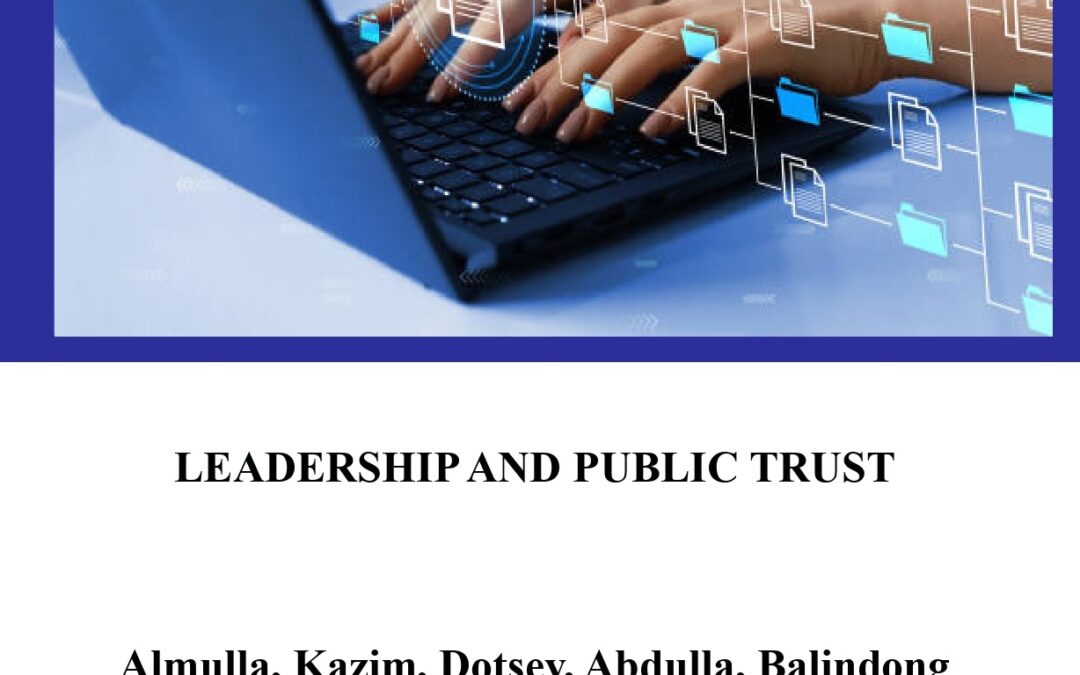 Leadership and Public Trust