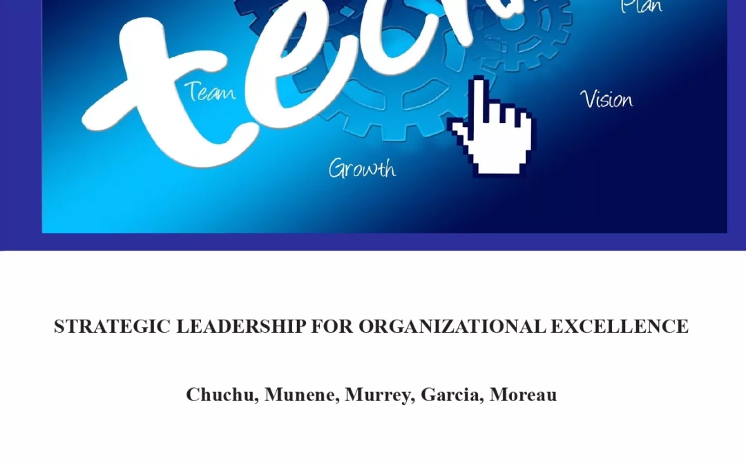 Strategic Leadership for Organizational Excellence