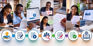 Academic researchers preparing manuscripts for peer review and journal publication