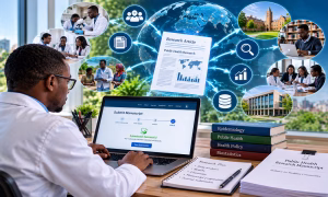 Public health research connected to global academic databases and researchers