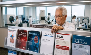 Medical researcher choosing a journal for health and medical research